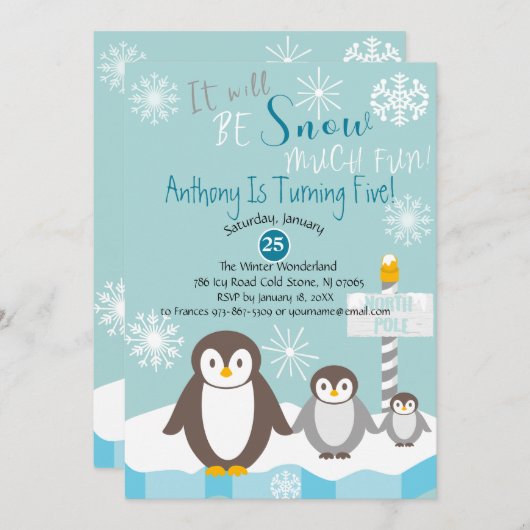 Es wird viel Spaß zum Geburtstag einladen Einladung (Vorne/Hinten)