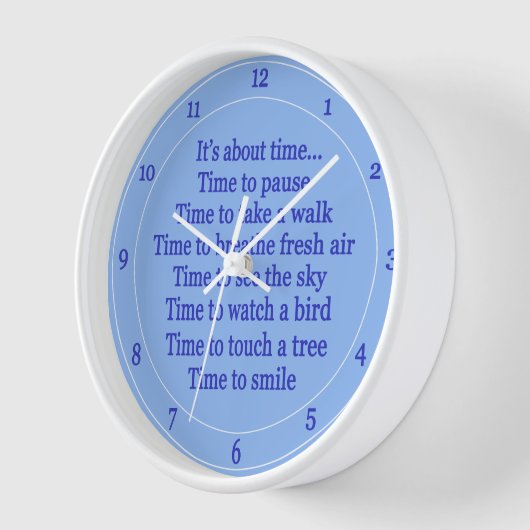 Es wird Zeit, dass die Natur gesundheitsblau train Uhr (Winkel)