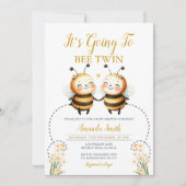 Es wird Zwillingsdusche sein Einladung (Vorderseite)