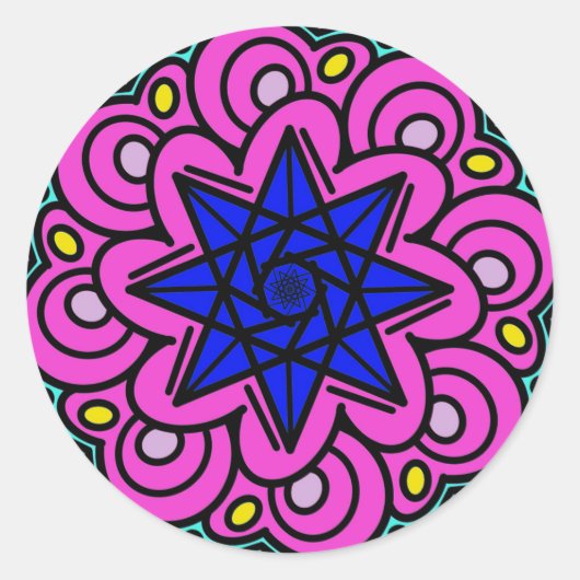 Es wurde aus Sternen gemacht Runder Aufkleber (Vorderseite)