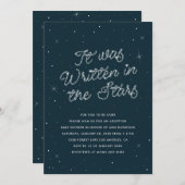 Es wurde in der Sterne Adoption Dusche geschrieben Einladung (Vorne/Hinten)