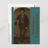 Es zählt nicht, wer du bist; es ist, was du tust postkarte (Vorne/Hinten)