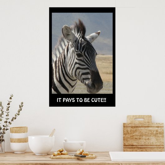 ES ZAHLT, NIEDLICH ZU SEIN! POSTER (Küche)