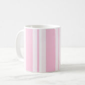 Es zerteilt - die Rosa Linien Kaffeetasse (Vorderseite Links)