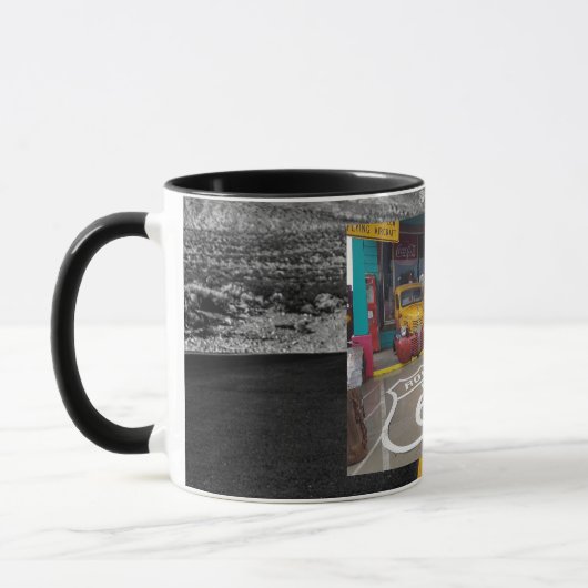 ES zerteilt ROUTE 66, ARIONA. SELIGMAN Tasse (Links)