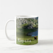 es zerteilt Seen von Covadonga in Asturias, Kaffeetasse (Links)