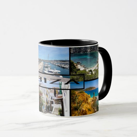 es zerteilt von der Insel von Ibiza in Tasse (VorderseiteRechts)