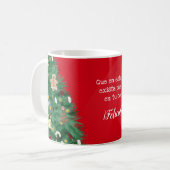Es zerteilt,- Weihnachtsbaum -, Personalizable Kaffeetasse (Vorderseite Links)