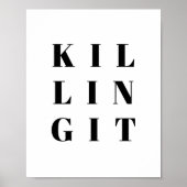 Es zu einem inspirierenden Zitat führen Poster (Vorne)