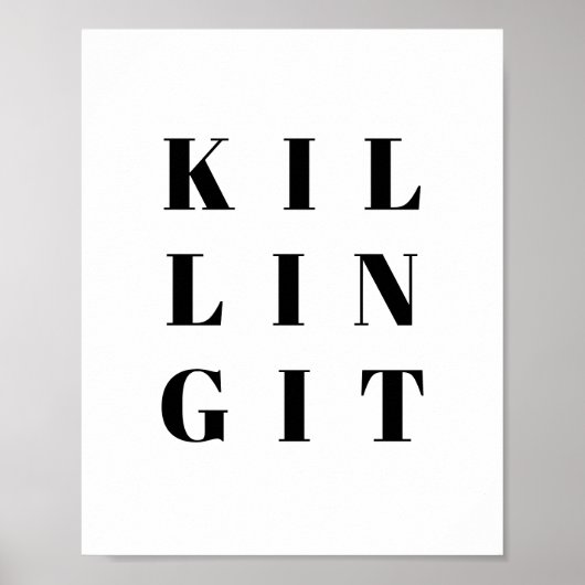 Es zu einem inspirierenden Zitat führen Poster (Vorne)