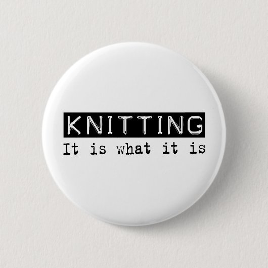 Es zu stricken ist button (Vorderseite)