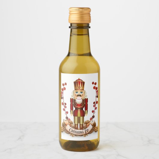 Es zu zerschlagen! Nutcracker Mini Weinflaschen Weinetikett (Vorderseite)