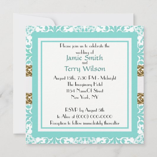 ESB 01 B&W Einladung zur Hochzeit (Rückseite)