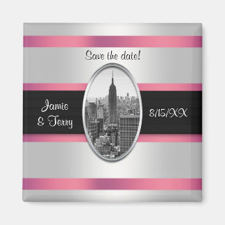 ESB Save the Date Weißrosa Magnet