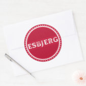 Esbjerg City Pride Emblem – Danish Identity Runder Aufkleber (Umschlag)
