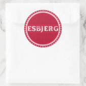 Esbjerg City Pride Emblem – Danish Identity Runder Aufkleber (Tasche)