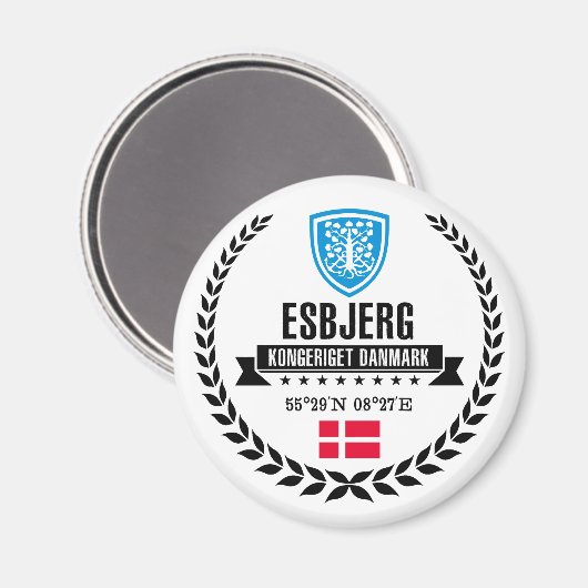Esbjerg Magnet (Vorderseite/Rückseite)