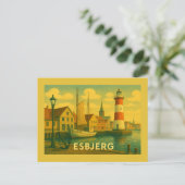 Esbjerg Mann trifft Meer Postkarte (Stehend Vorderseite)