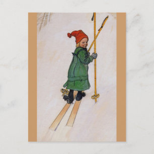 Esbjorn auf Skis 1905 Postkarte
