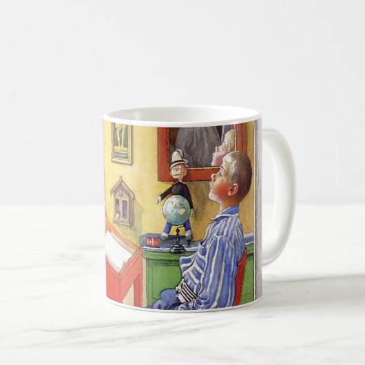 Esbjorn macht seine Hausaufgaben von Carl Larsson Kaffeetasse (VorderseiteRechts)