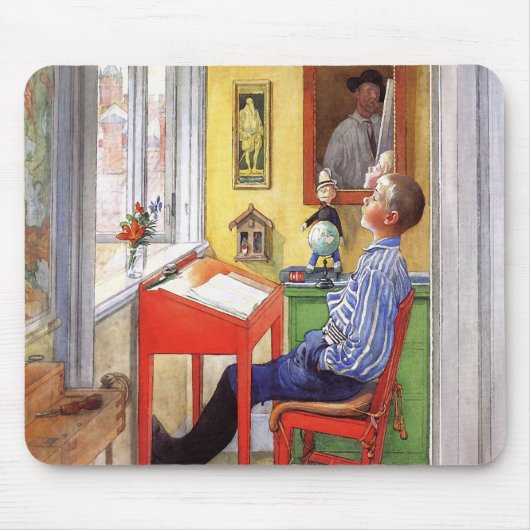 Esbjorn macht seine Hausaufgaben von Carl Larsson Mousepad (Vorne)