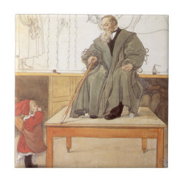 Esborjn und ihr Großvater (Mädchen und Opa) Fliese