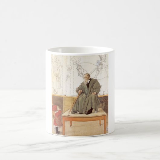 Esborjn und ihr Großvater (Mädchen und Opa) Kaffeetasse (Mittel)