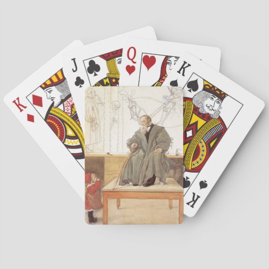 Esborjn und ihr Großvater (Mädchen und Opa) Spielkarten (Rückseite)