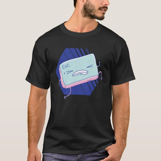 Esc-Taste Spaß Software-Entwickler Informatiker T-Shirt (Vorderseite)