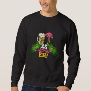 Escala Eh Flamingo Party Festival Moon and Stars Sweatshirt