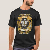 ESCALANTE Name, ESCALANTE Familienname Wappen T-Shirt (Vorderseite)