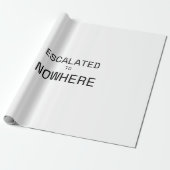 Escalated to Nowhere Corporate Irony Pattern Gift  Geschenkpapier (Ungerollt)