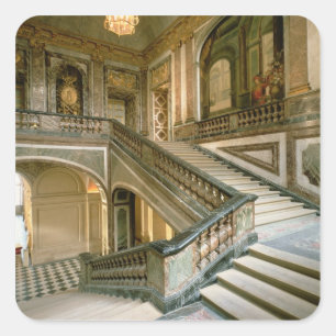 Escalier de la Reine (das Treppenhaus der Königin Quadratischer Aufkleber