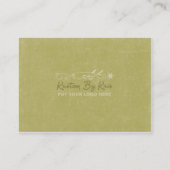 Escape Chubby Visitenkarten Visitenkarte (Rückseite)