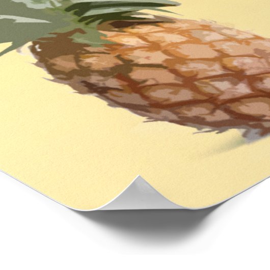 "Escape" - das Pina Colada-Liedkunst-Print Poster (Ecke)