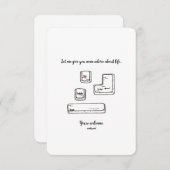 Escape, Delete, Enter, Space - Flachkarte (Vorne/Hinten)