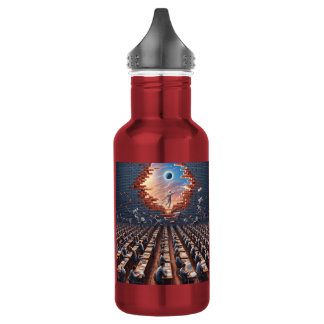 Escape from the Matrix: Surreal Exam Room Edelstahlflasche