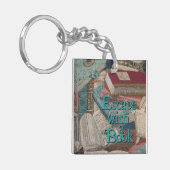 Escape mit einem Buch doppelseitige Schlüsselkette Schlüsselanhänger (Vorderseite links)