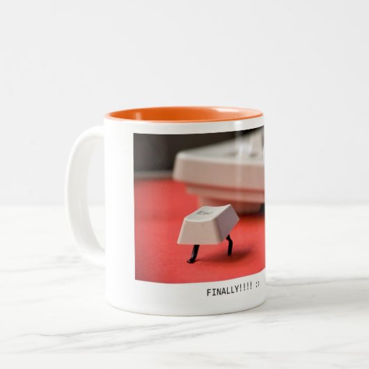 Escape Office-Tasse Zweifarbige Tasse (Vorderseite Links)