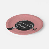 Escape Party Girls Supplies Pappteller (Schrägansicht)