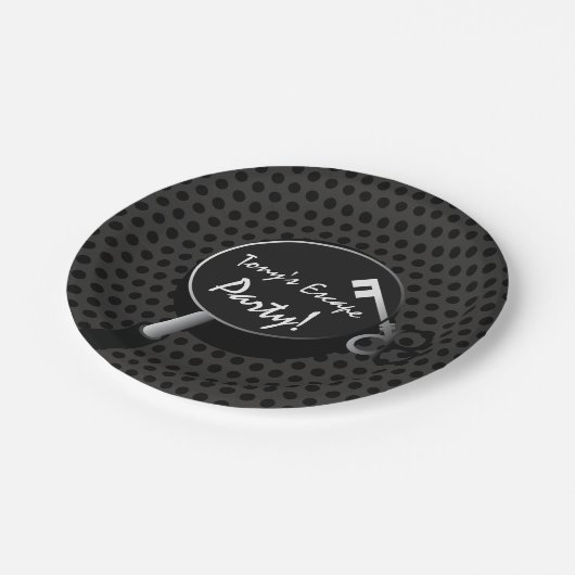 Escape Party Supplies Pappteller (Schrägansicht)