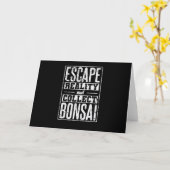 Escape Reality and Collect Bonsai Gartenkunst Karte (Gelbe Blume)