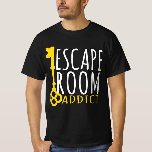 Escape Room Addicat Puzzle Solver Adventure T-Shirt (Vorderseite)