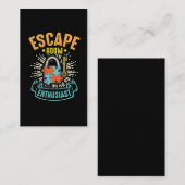 Escape Room Enthusiasten Puzzle Game Adventure Visitenkarte (Vorne/Hinten)