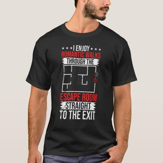 Escape Room Game Exit Puzzle Box Board Horror 2 T-Shirt (Vorderseite)