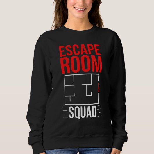Escape Room Game Exit Puzzle Boxes Board Horror 3 Sweatshirt (Vorderseite)