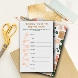 Escape Room Gender offenbaren Word Scramble