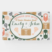 Escape Room Gender Reveal Baby Shower Banner (Horizontal)