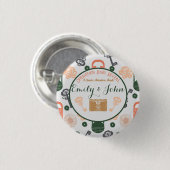 Escape Room Gender Reveal Baby Shower Button (Vorne & Hinten)