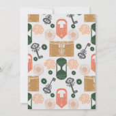 Escape Room Gender Reveal Baby Shower Einladung (Rückseite)